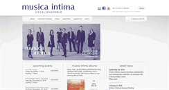 Desktop Screenshot of musicaintima.org