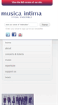 Mobile Screenshot of musicaintima.org