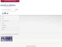 Tablet Screenshot of musicaintima.org